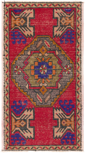 Surya Antique One Of A Kind OOAK-1436 Traditional Hand Knotted - 1'8'' X 3'1'' Rectangle Area Rug