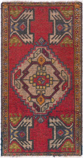 Surya Antique One Of A Kind OOAK-1442 Traditional Hand Knotted - 1'9'' X 3'1'' Rectangle Area Rug