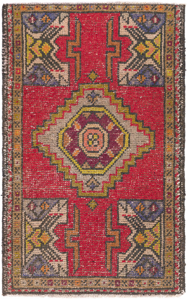 Surya Antique One Of A Kind OOAK-1447 Traditional Hand Knotted - 1'9'' X 2'9'' Rectangle Area Rug
