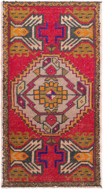 Surya Antique One Of A Kind OOAK-1478 Traditional Hand Knotted - 1'8'' X 3'1'' Rectangle Area Rug