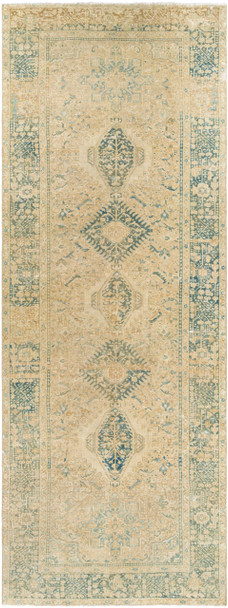 Surya Antique One Of A Kind OOAK-1523 Traditional Hand Knotted - 12'6" X 4'8" Runner Area Rug