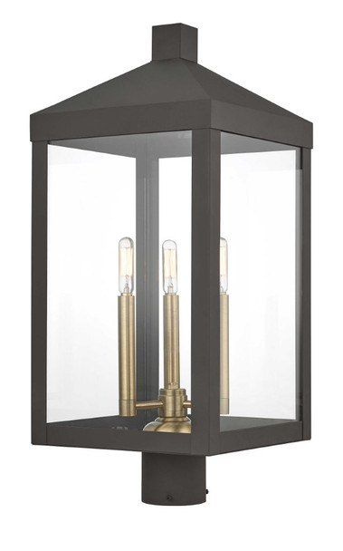 Livex Lighting 3 Lt Bz Outdoor Post Top Lantern - 20586-07