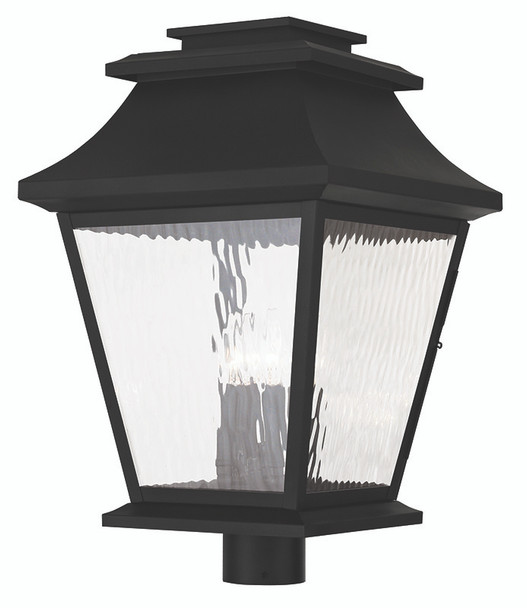 Livex Lighting 4 Light Black Outdoor Post Lantern - 20244-04