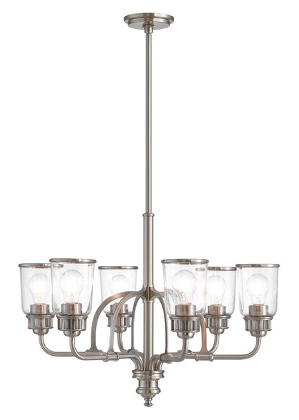 Livex Lighting 6 Lt Bn Chandelier - 40026-91