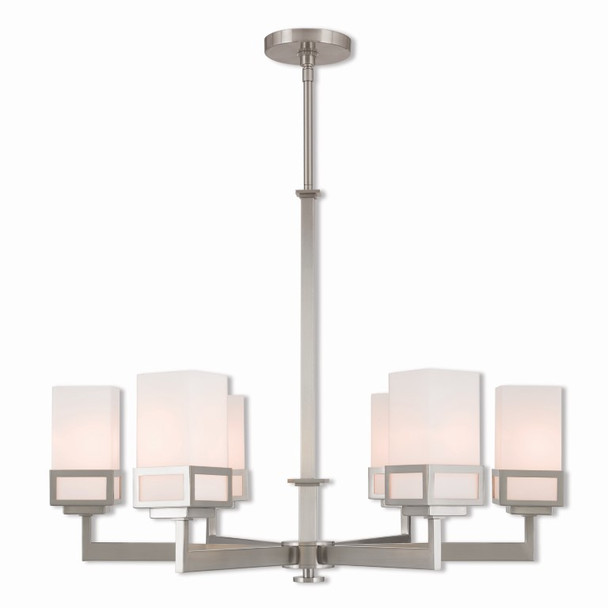 Livex Lighting 6 Lt Bn Chandelier - 40196-91