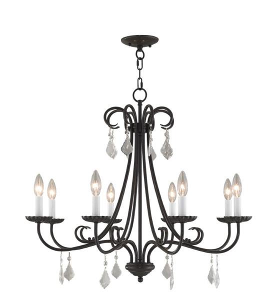 Livex Lighting 8 Lt Ebz Chandelier - 40878-92