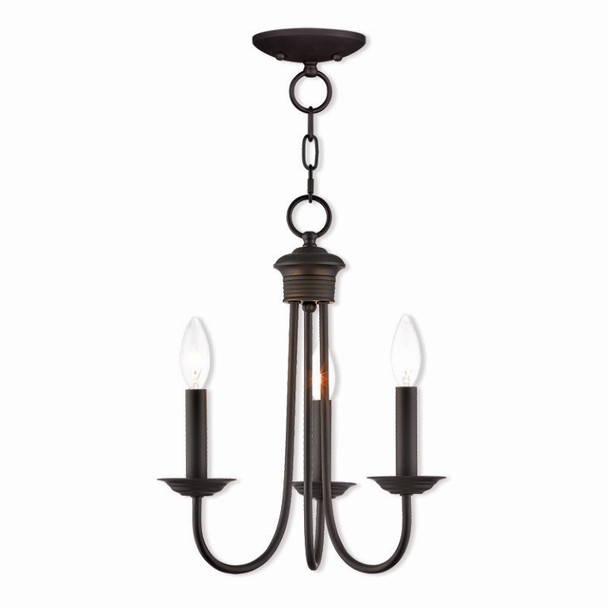 Livex Lighting 3 Lt Bz Mini Chandelier - 42683-07