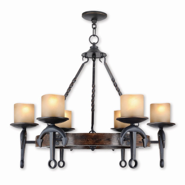 Livex Lighting 6 Light Olde Bronze Chandelier - 4866-67