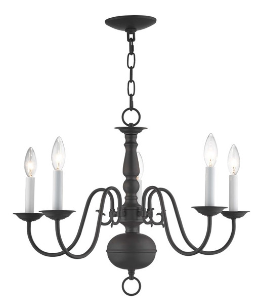 Livex Lighting 5 Lt Bz Chandelier - 5005-07