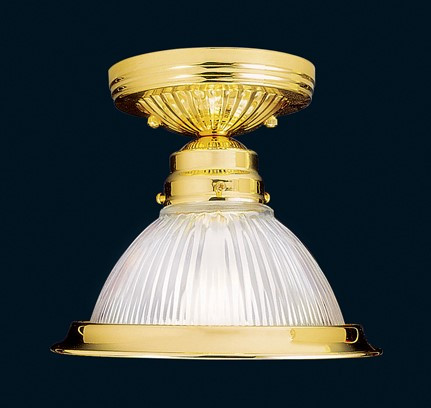 Livex Lighting 1 Light Polished Brass Ceiling Mount - 6006-02