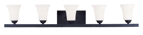 Livex Lighting 5 Light Black Bath Vanity - 6485-04