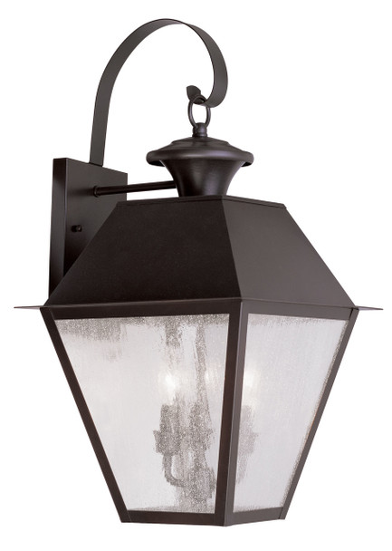 Livex Lighting 3 Light Bronze Outdoor Wall Lantern - 2168-07