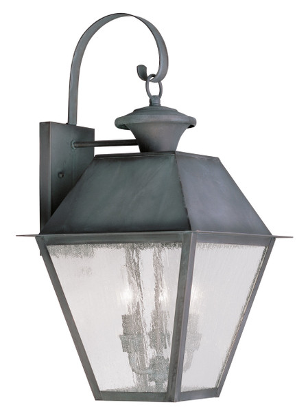 Livex Lighting 3 Light Charcoal Outdoor Wall Lantern - 2168-61