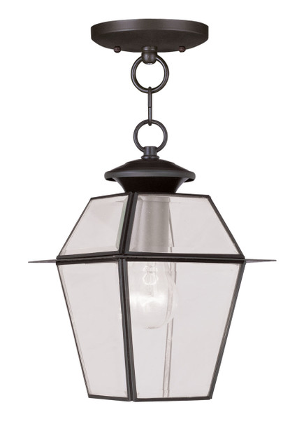 Livex Lighting 1 Light Bronze Outdoor Chain Lantern - 2183-07