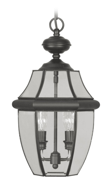 Livex Lighting 2 Light Black Outdoor Chain Lantern - 2255-04