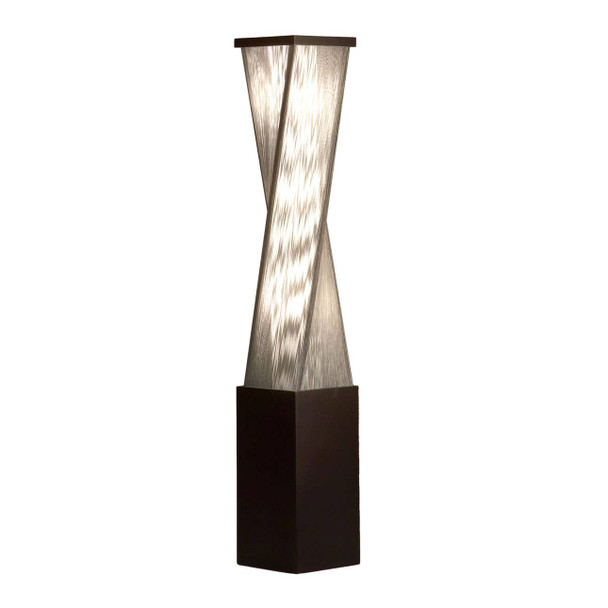 Nova of California Torque 54" Accent Floor Lamp In Espresso And Silver String With Dimmer Switch