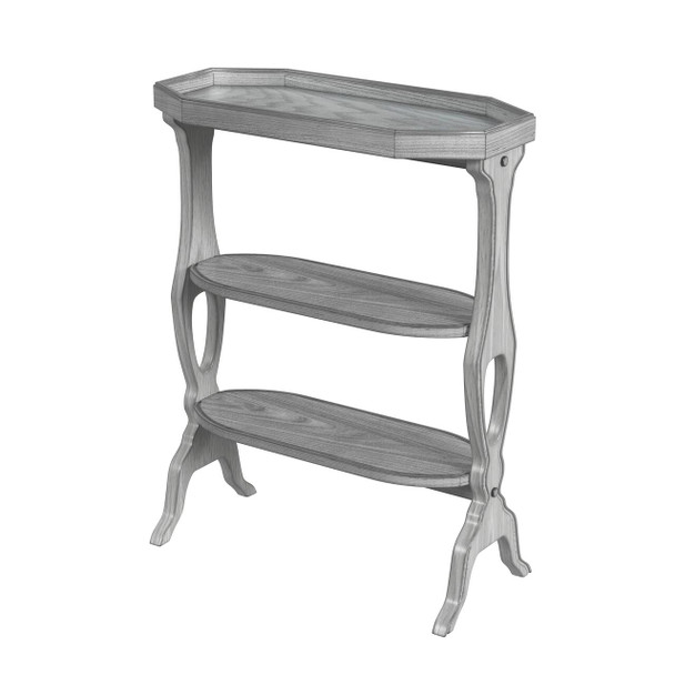 Hadley Powder Gray Side Table