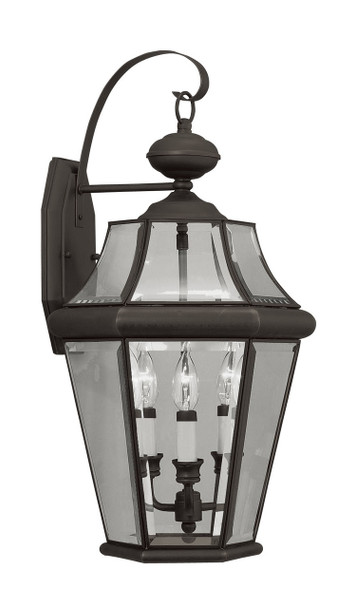 Livex Lighting 3 Light Bronze Outdoor Wall Lantern - 2361-07