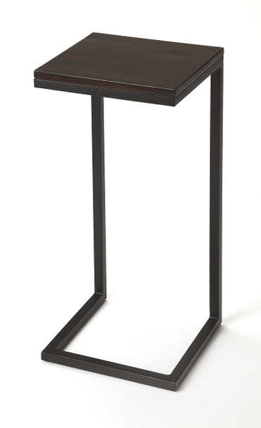 Kilmer Wood & Black Metal Finsih Accent Table