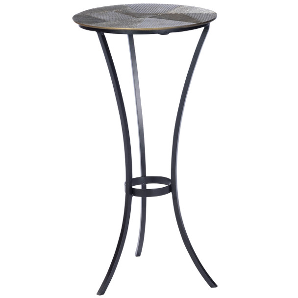 Gaston Round Metal  End Table