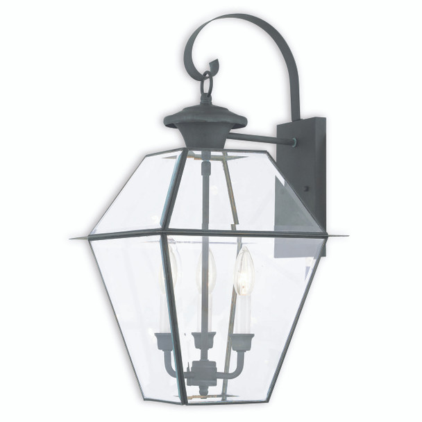 Livex Lighting 3 Light Ch Outdoor Wall Lantern - 2381-61