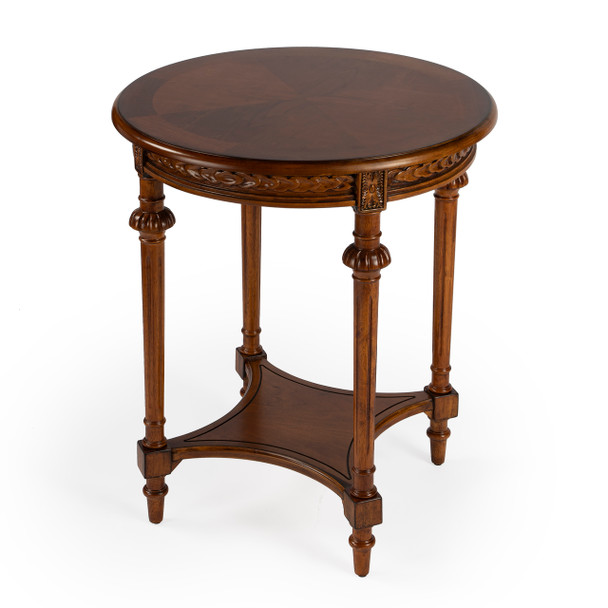 Hellinger Olive Ash Round End Table
