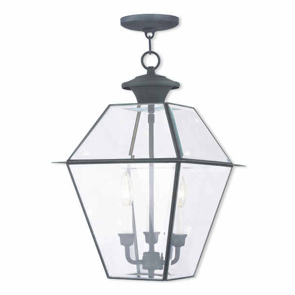 Livex Lighting 3 Light Ch Outdoor Chain Lantern - 2385-61