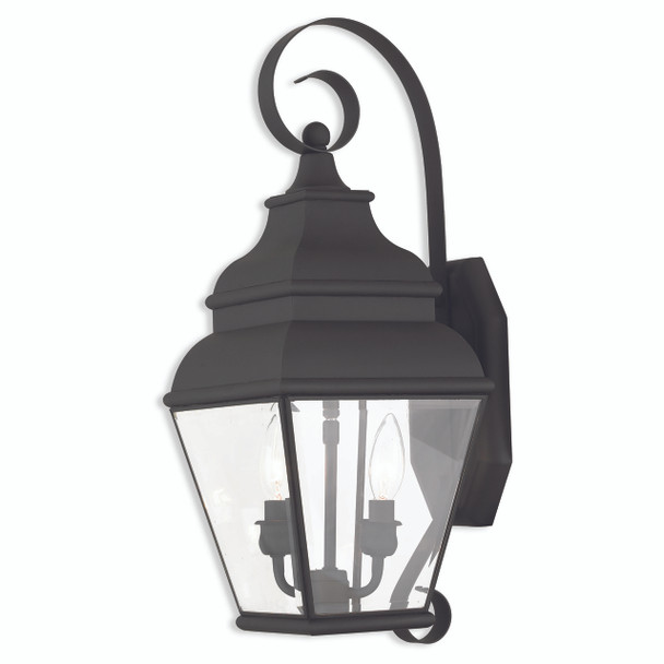 Livex Lighting 2 Light Blk Outdoor Wall Lantern - 2591-04