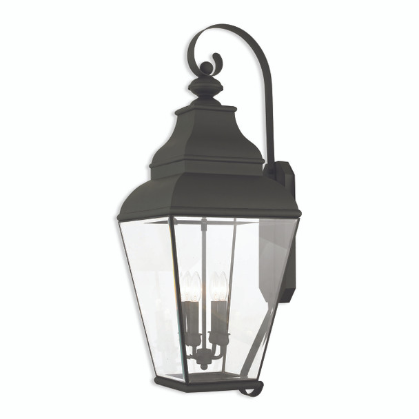 Livex Lighting 4 Light Blk Outdoor Wall Lantern - 2596-04