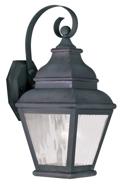 Livex Lighting 1 Light Charcoal Outdoor Wall Lantern - 2601-61