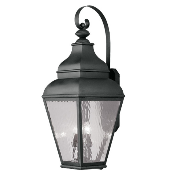 Livex Lighting 4 Light Black Outdoor Wall Lantern - 2607-04