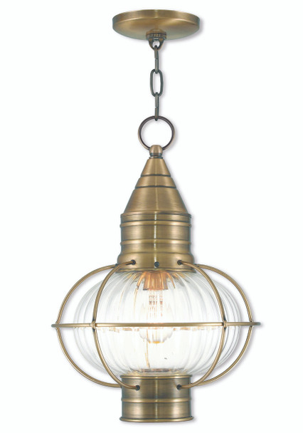 Livex Lighting 1 Light Ab Outdoor Chain Lantern - 27006-01