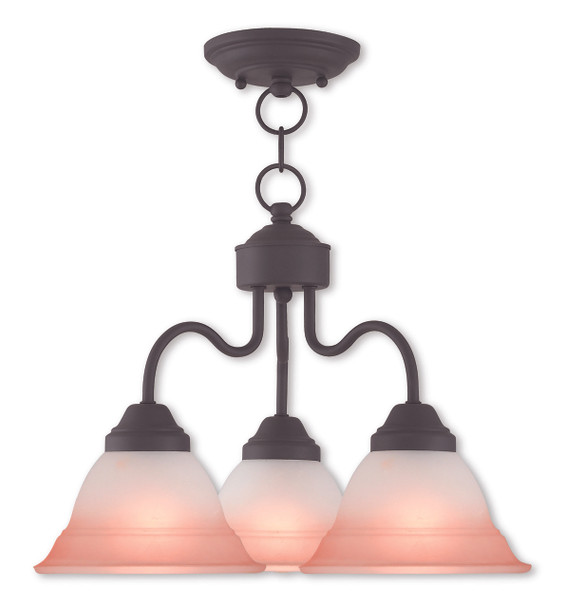 Livex Lighting 3 Light Bz Dinette Chandelier/semi Flush - 40723-07