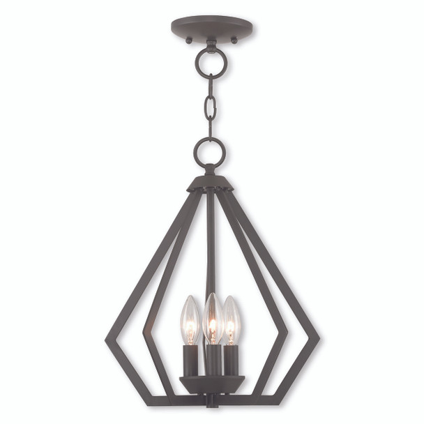 Livex Lighting 3 Light Bz Mini Chandelier/ceiling Mount - 40923-07