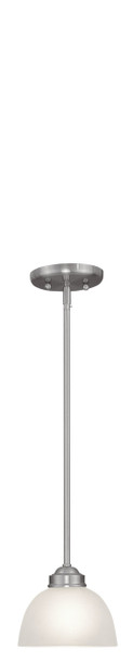 Livex Lighting 1 Light Brushed Nickel Mini Pendant - 4210-91