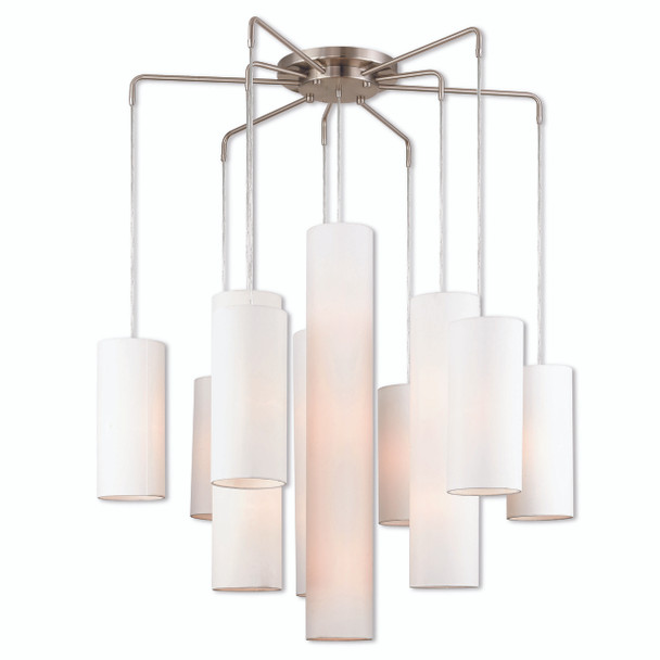 Livex Lighting 9 Lt Bn Foyer Chandelier - 42658-91