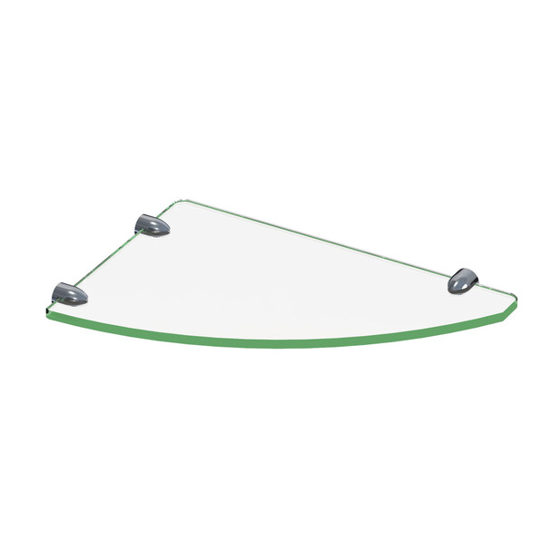 Dreamline 12 In. X 8 In. Corner Glass Shelf - GLSH-4100