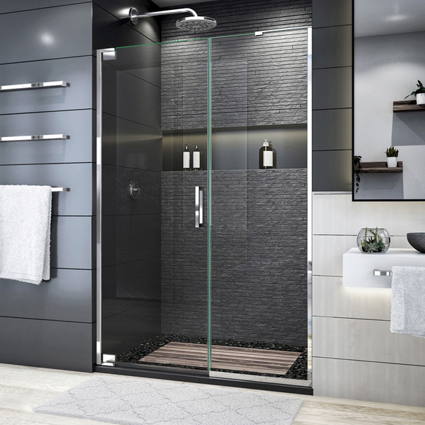 Dreamline Elegance Plus 51 3/4 -52 1/2 In. W X 72 In. H Frameless Pivot Shower Door - SHDR-4452225