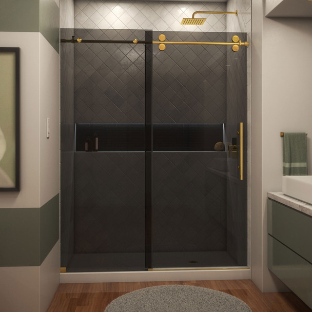 Dreamline Enigma-xo 56-60 In. W X 76 In. H Fully Frameless Sliding Shower Door - SHDR-61607620G