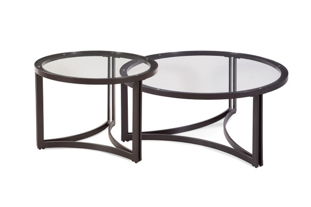 Bassett Mirror Trucco Round Cocktail Table