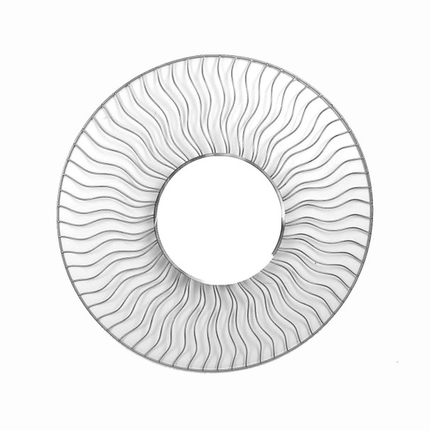 Nova of California Sunburst 36" Desk Mirror In Brushed Nickel