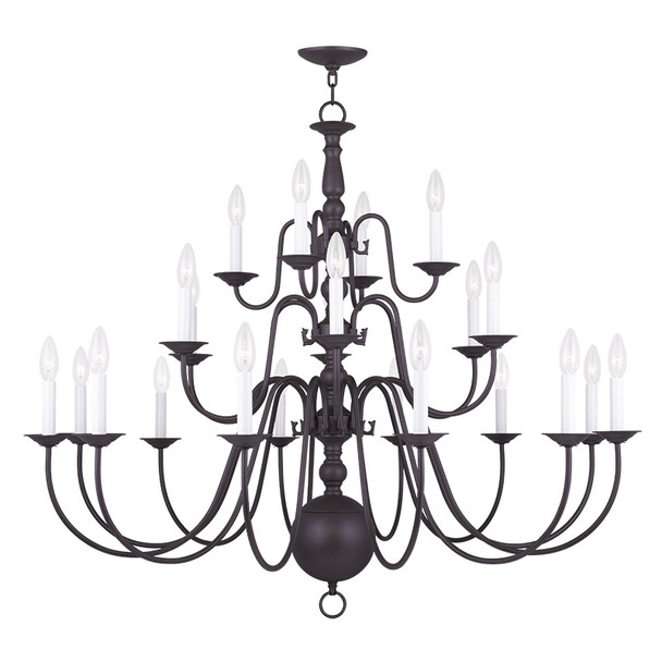 Livex Lighting 22 Light Bronze Chandelier - 5015-07