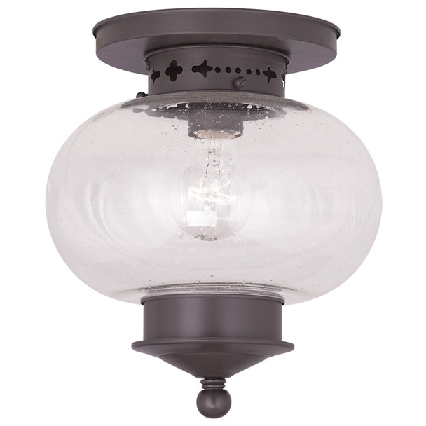 Livex Lighting 1 Light Bronze Ceiling Mount - 5036-07