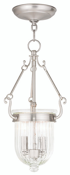 Livex Lighting 2 Light Brushed Nickel Pendant - 50513-91