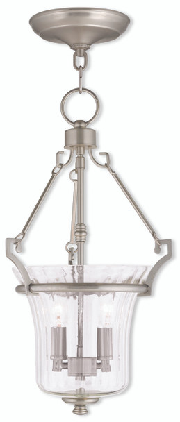 Livex Lighting 2 Light Brushed Nickel Pendant - 50922-91