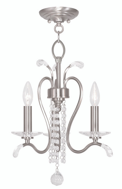 Livex Lighting 3 Light Bn Mini Chandelier/ceiling Mount - 51003-91