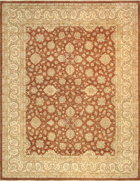 Pasargad Home 097890  L. Brown Area Rug - 12' 0" X 15' 5" Rectangular