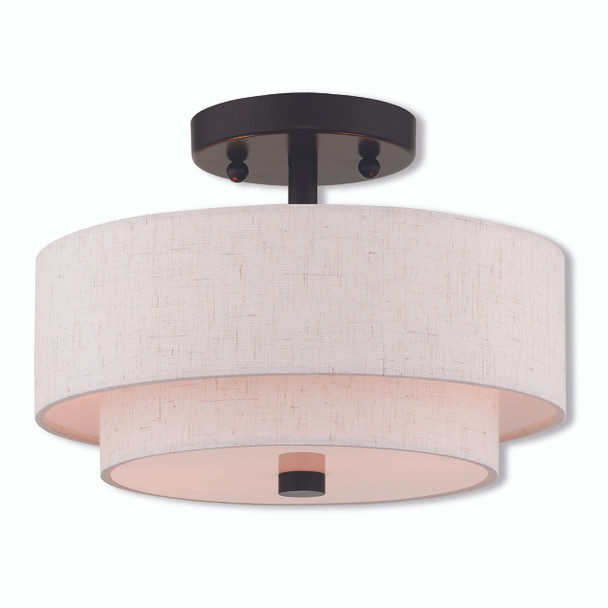 Livex Lighting 2 Lt Ebz Ceiling Mount - 51082-92