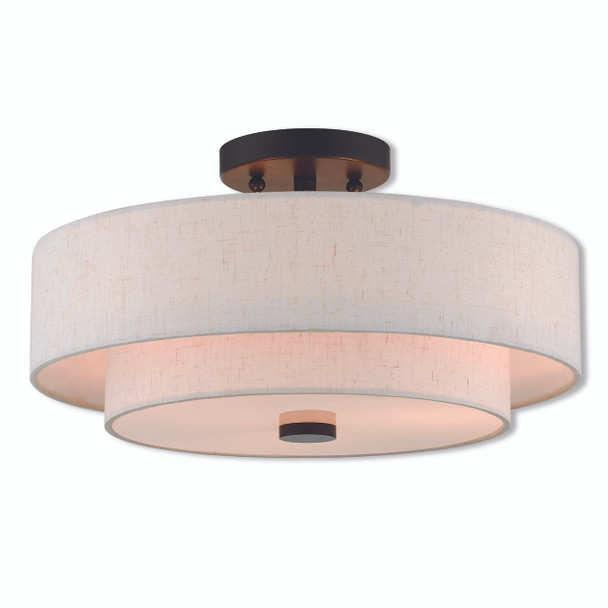 Livex Lighting 3 Lt Ebz Ceiling Mount - 51084-92