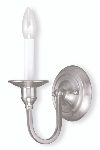 Livex Lighting 1 Light Brushed Nickel Wall Sconce - 5141-91